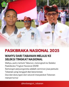 Bangga dan Haru! Wahyu, putra terbaik Tabanan, melangkah ke Seleksi Paskibraka Tingkat Nasional