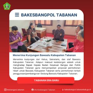 LAPORAN KEGIATANHari-Tanggal- Selasa, 30 September 2025Tempat- Kantor Badan Kesatuan Bangsa dan