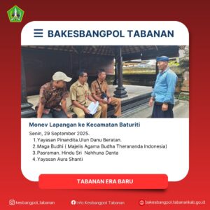 Laporan Monitoring dan Evaluasi LapanganHari-Tanggal- Senin, 29 September 2025Lokasi- Kecamatan