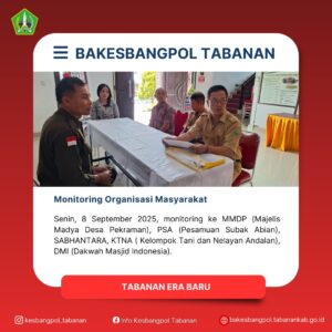 Senin 08 September 2025 Monev Lapangan ke -1. MMDP (Majelis Madya Desa Pekraman ) yg sekarang be